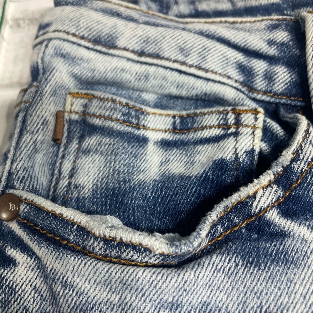 Judy Blue High Waist Mineral Wash Raw Hem Wide Leg Jeans. Size 13. Inseam 27” - Picture 3 of 15